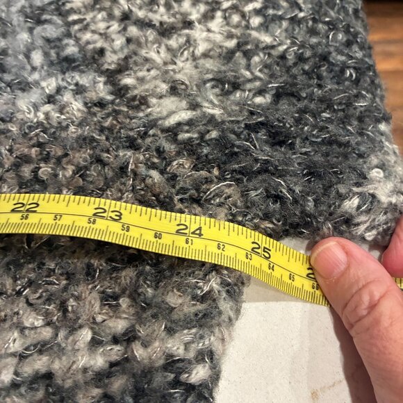 Curio Wool Blend Marled Gray Sweater - Large - Cabincore, Cozycore, Casual - Picture 7 of 7